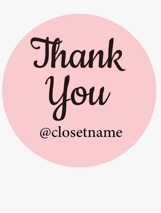 Other - 100ct ROLL, CUSTOM THANK YOU STICKERS